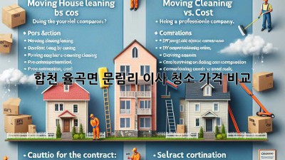 합천 율곡면 문림리 이사 청소 가격 비교